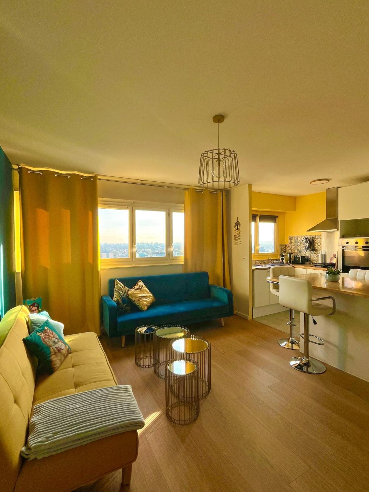 Vue Panoramique Sur Paris : Sublime Appartement Au Centre De Courbevoie Exterior photo
